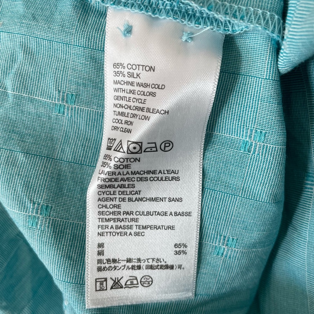 Tommy Bahama Cypress Sands Camp Shirt Lagoon Water - Picture 5 of 6